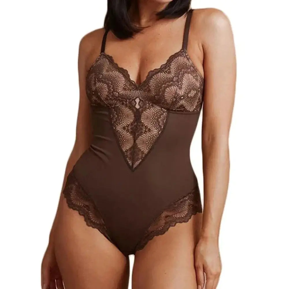 Lace Body Shaper Bodysuit - Sculpt, Smooth & Lift for Seamless Slim Silhouette